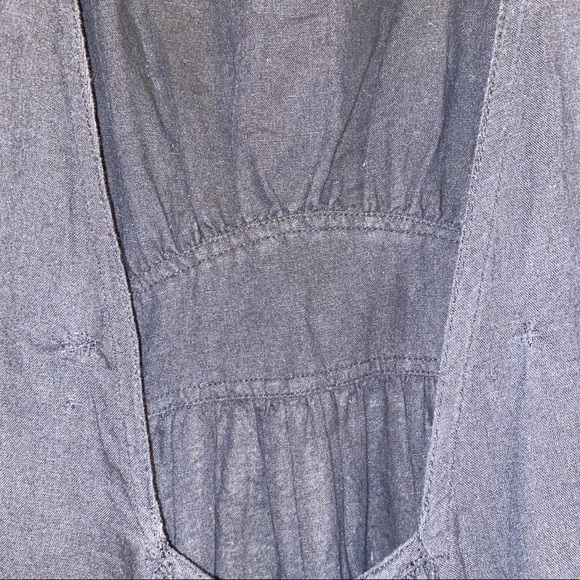 Free People Linen Cotton Open Back Midi Sun Dress - Picture 4 of 7